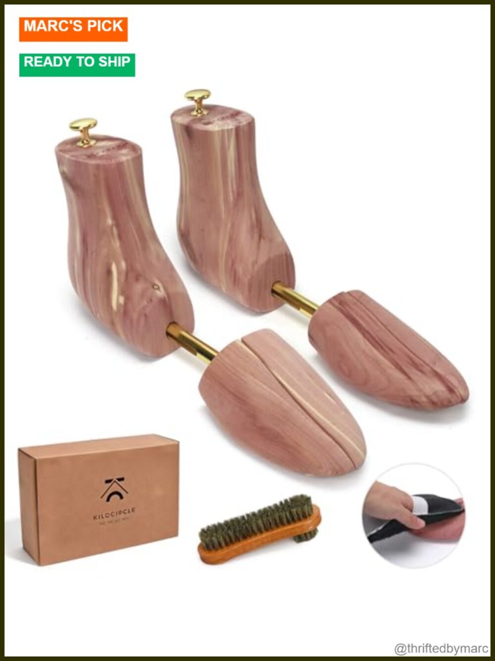 Cedar Boot Tree Adjustable Wooden Shoe Stretcher Shaper